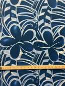 Plumeria Flower Polyester Fabric | Islands Fabric