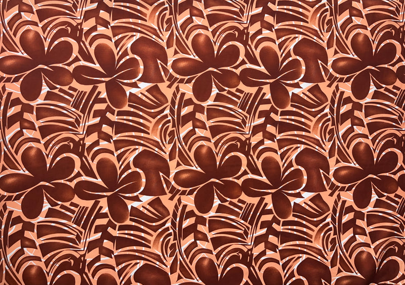 Plumeria Flower Polyester Fabric | Islands Fabric