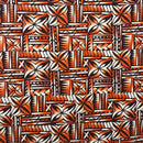 Polynesian Tribal Bloom Polyester Poplin Fabric | Islands Fabric