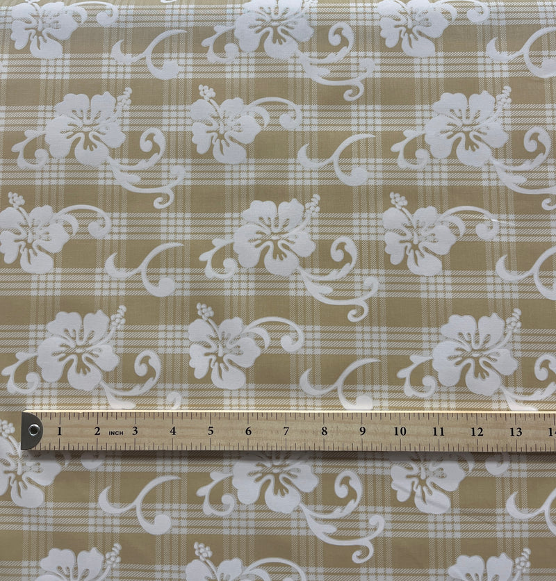 Hibiscus Palaka Cotton Fabric | Islands Fabric