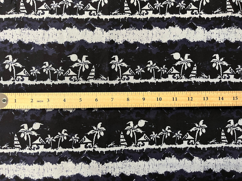 Tropical Island Rayon Fabric | Islands Fabric