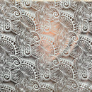 Palm Leaves Traditional Tattoo Polyester Foil | Islands Fabric