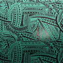 Traditional Polynesian Tattoo design Polyester Foil Fabric| Islands Fabric