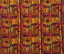 Polynesian Tribal Tapa Polyester Light-Barkcloth Fabric | Islands Fabric