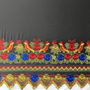 Floral Bird Embroidered Polyester Fabric | Islands Fabric