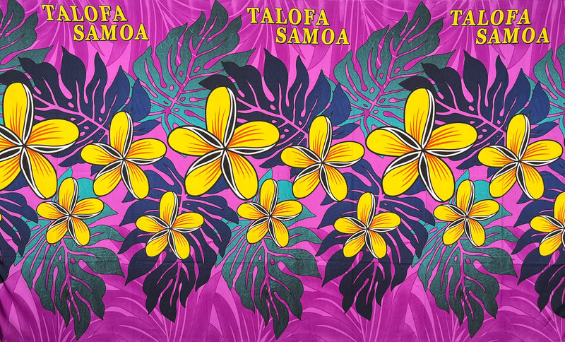 Talofa Samoa Monstera Plumeria Sarong | Islands Fabric
