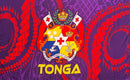 Traditional Tattoo Kingdom of Tonga Seal Polyester Sarong | Islands Fabric