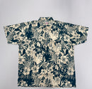 Pineapple Hibiscus Hawaiian Peachskin Shirt | Islands Fabric