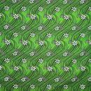 Tiare Waves Traditional Tattoo Polyester Fabric | Islands Fabric