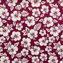 Hibiscus Flower Polyester Fabric | Islands Fabric