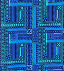 Polynesian Geometric Symmetrical design Peachskin Fabric | Islands Fabric