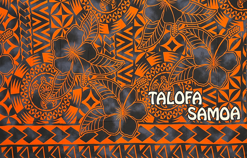 Talofa Samoa Hibiscus Flowers Sarong