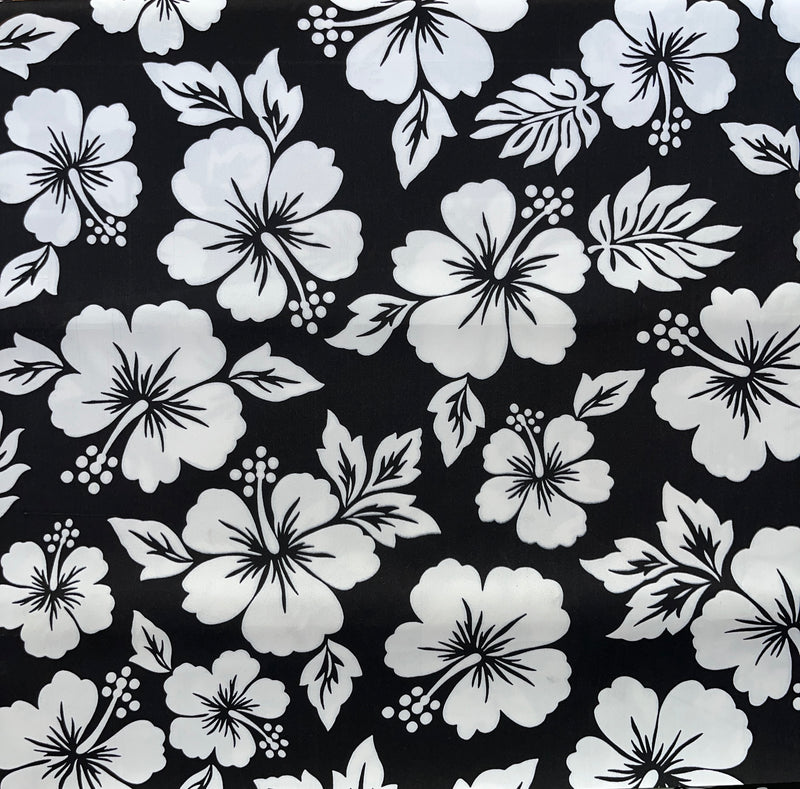 Hibiscus Flower Polyester Fabric | Islands Fabric