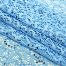 Isabelle Stretch Lace Sequin Fabric | Blue Moon Fabrics