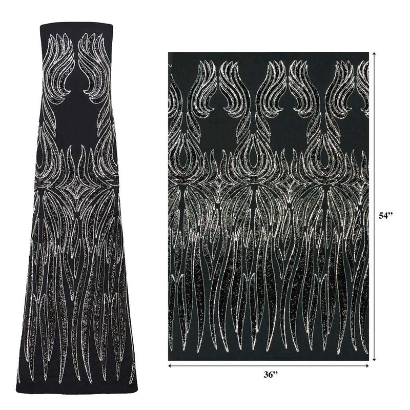 Icarus Stretch Mesh Sequin Fabric | Blue Moon Fabrics