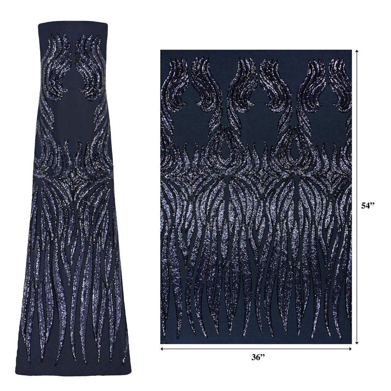 Icarus Stretch Mesh Sequin Fabric | Blue Moon Fabrics