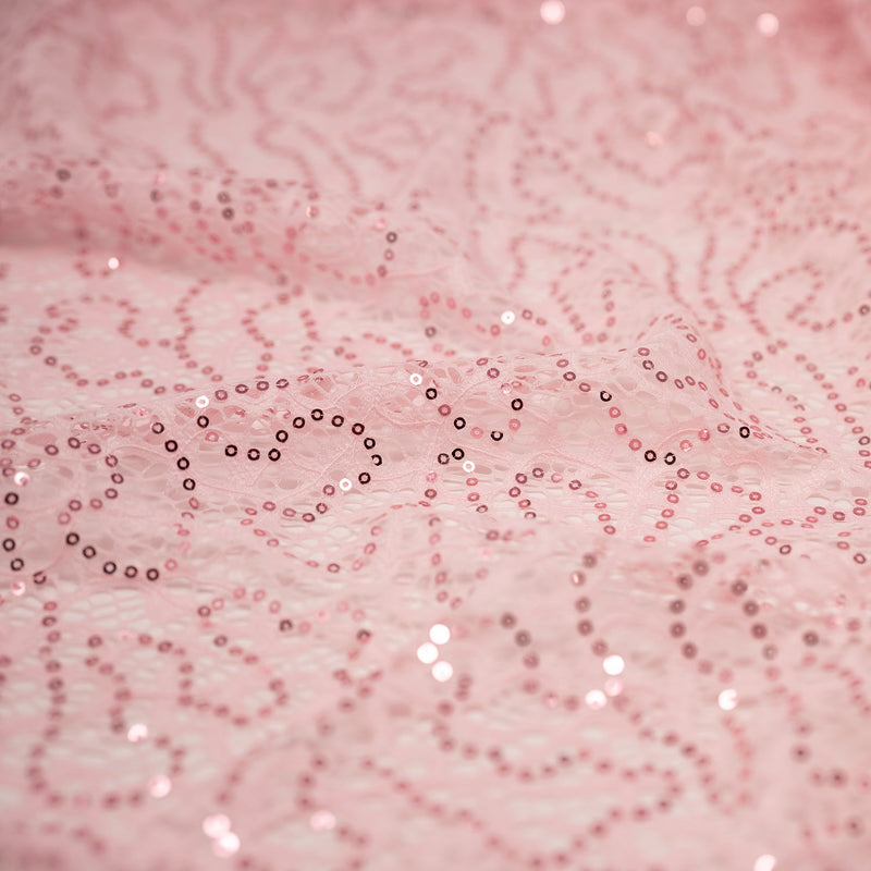 Isabelle Stretch Lace Sequin Fabric | Blue Moon Fabrics