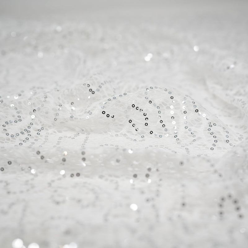 Isabelle Stretch Lace Sequin Fabric | Blue Moon Fabrics