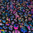 Leo Party Foil Printed Spandex Fabric | Blue Moon Fabrics