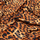 Leopard Spotted Safari Printed Spandex Fabric | Blue Moon Fabrics