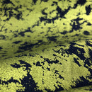 Jolt Foiled Stretch Faux Denim Fabric | Blue Moon Fabrics