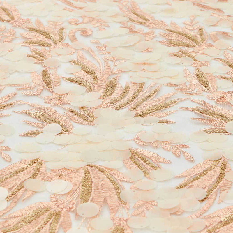 Luscious Embroidered Mesh Fabric | Blue Moon Fabrics