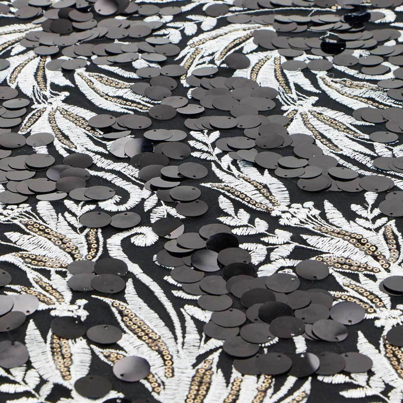 Luscious Embroidered Mesh Fabric | Blue Moon Fabrics