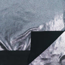 Mercury Titanium Foiled Spandex Fabric | Blue Moon Fabrics