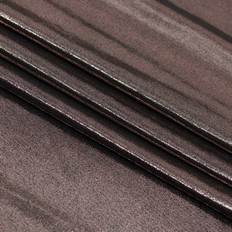 Mercury Titanium Foiled Spandex Fabric | Blue Moon Fabrics