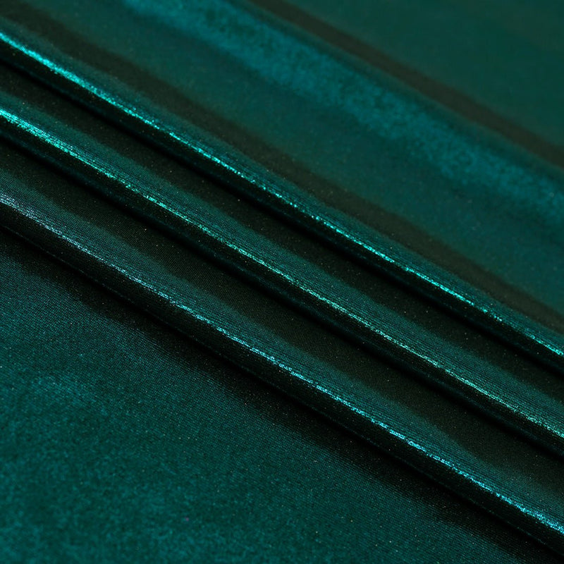Mercury Titanium Foiled Spandex Fabric | Blue Moon Fabrics