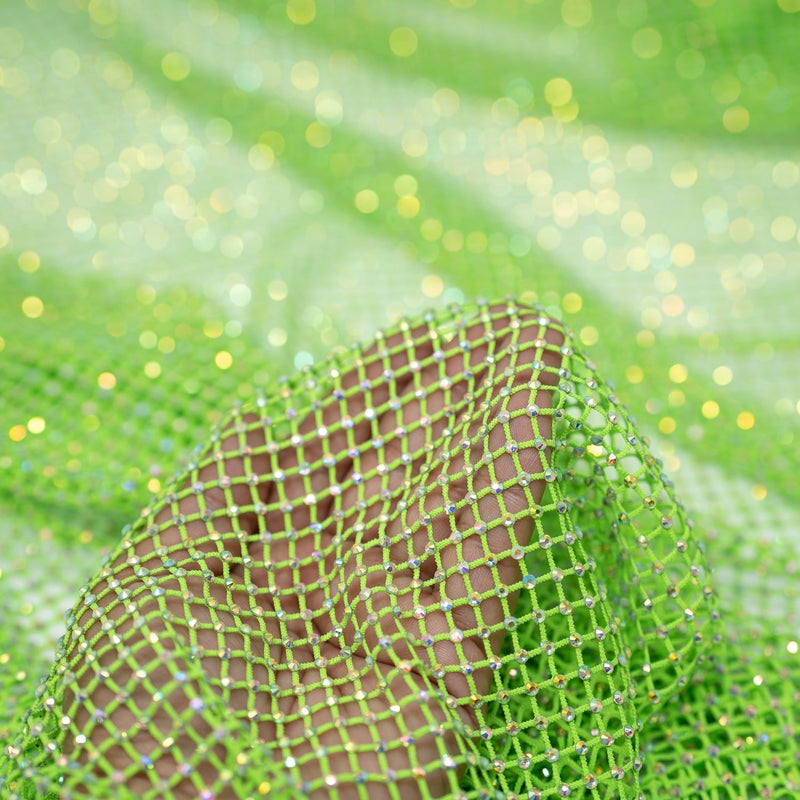 Enigma Diamond Fishnet Fabric | Blue Moon Fabrics