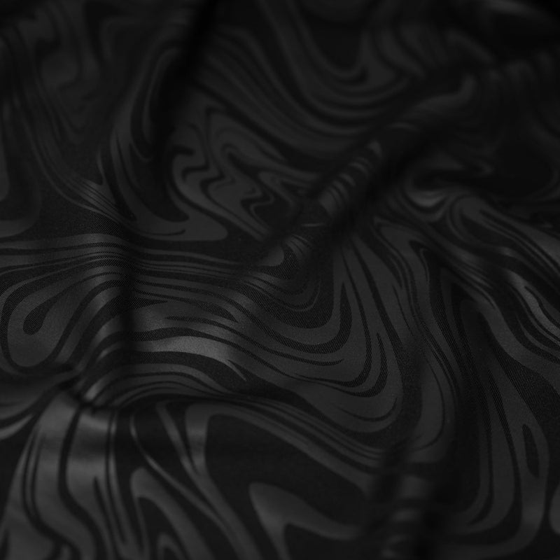 Marble Foil Printed Nylon Spandex Superflex Fabric | Blue Moon Fabrics