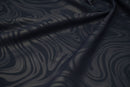 Marble Foil Printed Nylon Spandex Superflex Fabric | Blue Moon Fabrics
