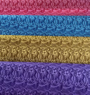 Swatches of Mini Hibiscus Flowers Traditional Polynesian Tattoo Polyester Fabric