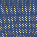 Gold Stars on Navy Foiled Spandex | Blue Moon Fabrics