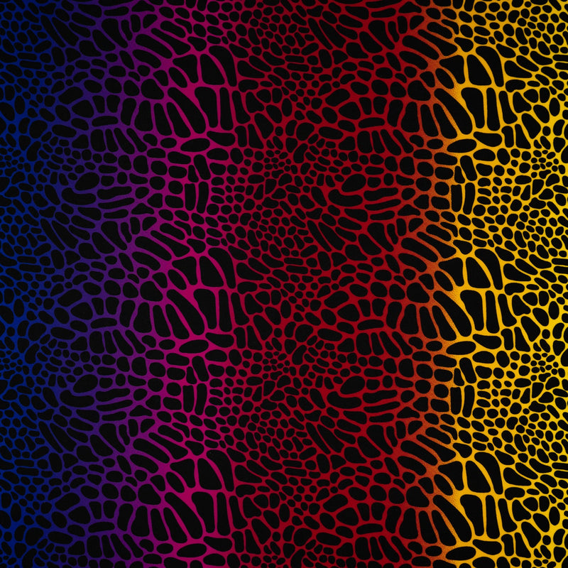 Multicolor Safari Spots Printed Spandex Fabric | Blue Moon Fabrics
