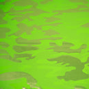 Neon Nugi Foil Printed Cationic Spandex Fabric | Blue Moon Fabrics