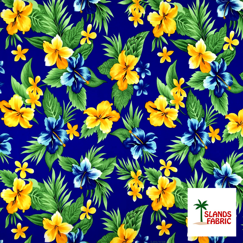 Dual Color Tropical Clusters Peachskin Fabric | Islands Fabric