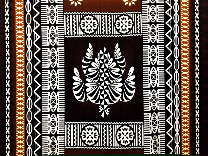 Fiji Turtle Border Poly Linen Fabric | Islands Fabric