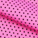 Polka Dot Flocked Stretch Mesh Fabric | Blue Moon Fabrics