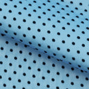 Polka Dot Flocked Stretch Mesh Fabric | Blue Moon Fabrics