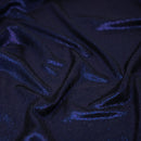 Posh Titanium Foiled Slinky Jacquard Fabric | Blue Moon Fabrics