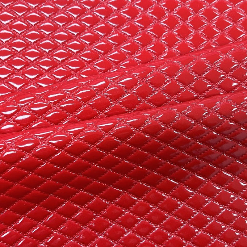 Quilted Hipster PU Coated Spandex Fabric | Blue Moon Fabrics