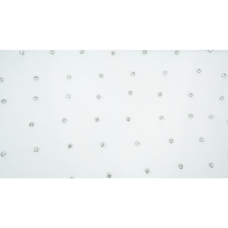 Stellar Rhinestone Stretch Mesh Fabric | Blue Moon Fabrics