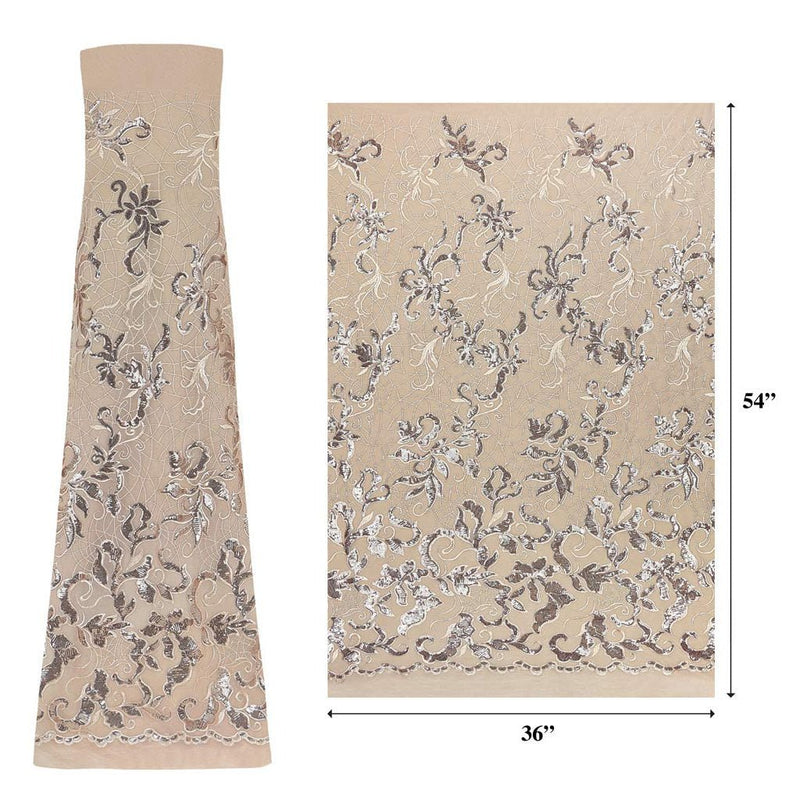 Renaissance Stretch Mesh Sequin Fabric | Blue Moon Fabrics