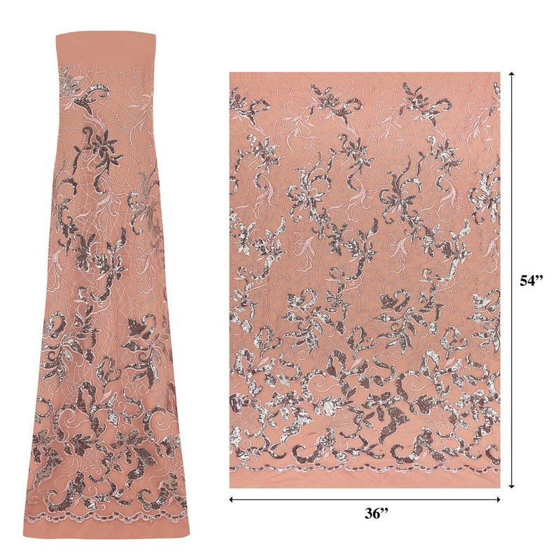 Renaissance Stretch Mesh Sequin Fabric | Blue Moon Fabrics