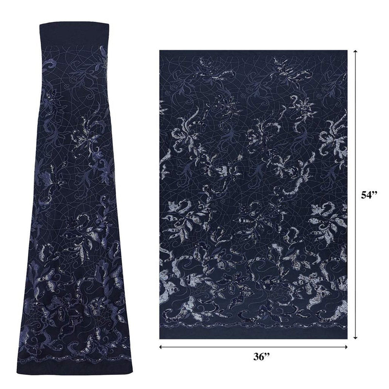Renaissance Stretch Mesh Sequin Fabric | Blue Moon Fabrics