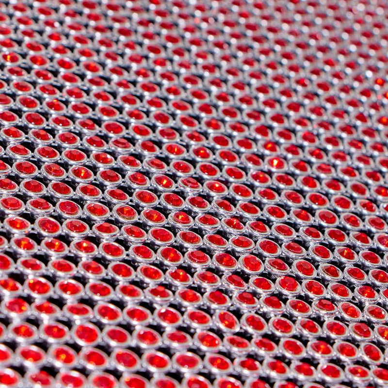 Rhinestone Aluminum Scale Mesh | Blue Moon Fabrics