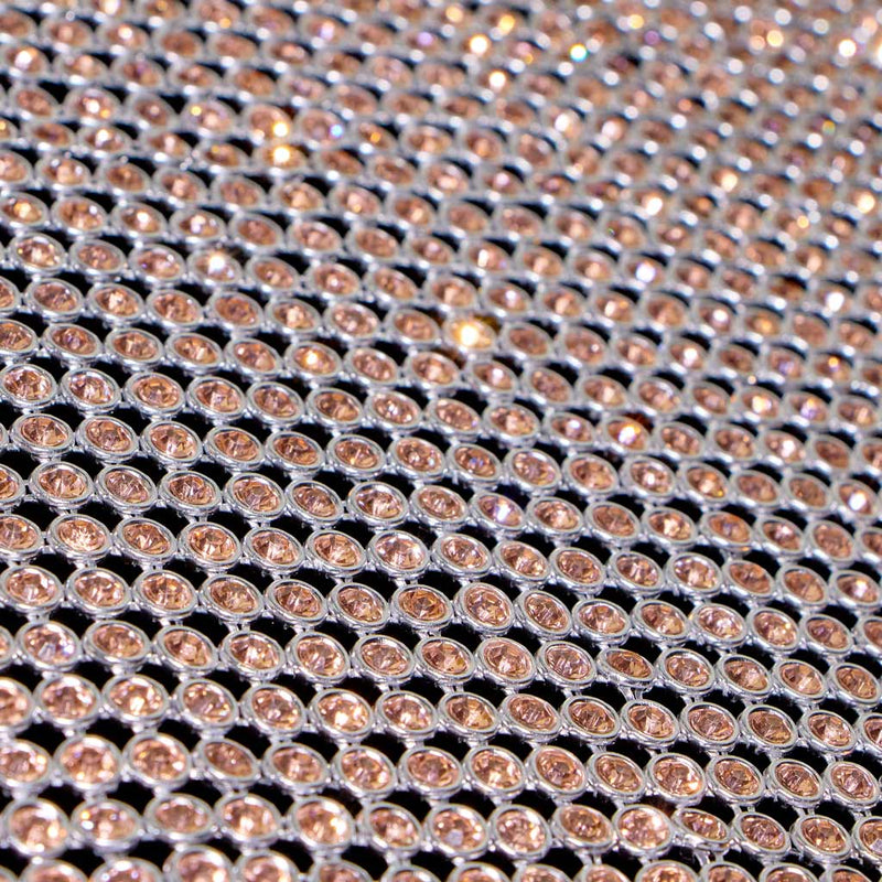 Rhinestone Aluminum Scale Mesh | Blue Moon Fabrics
