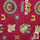 Royal Tonga Crest | Polyester Dobby Fabric | Islands Fabric